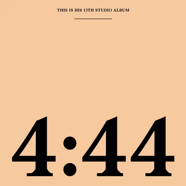 Album cover for "4:44" by Jay-Z