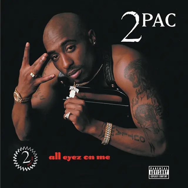 Album cover for "All Eyez on Me" by 2Pac